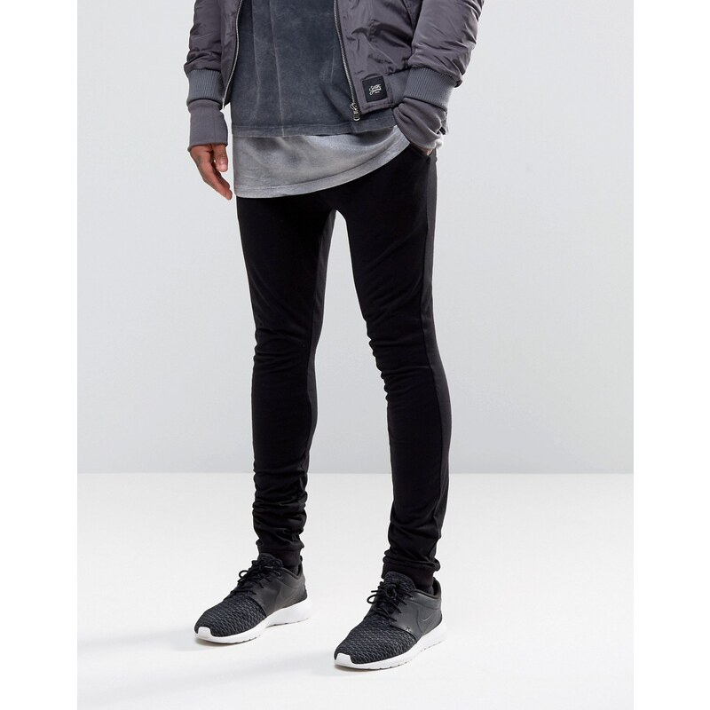 ASOS - Pantalon de jogging super skinny en jersey léger - Noir