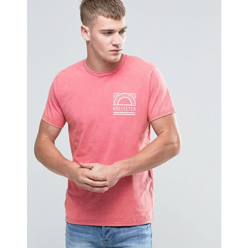 Hollister - T-shirt coupe classique à imprimé Hollister - Rouge - Rouge