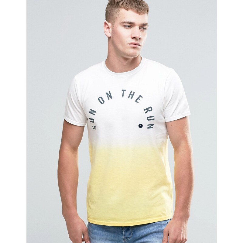 Hollister - Sun On The Run - T-shirt tie-dye coupe classique avec imprimé - Jaune