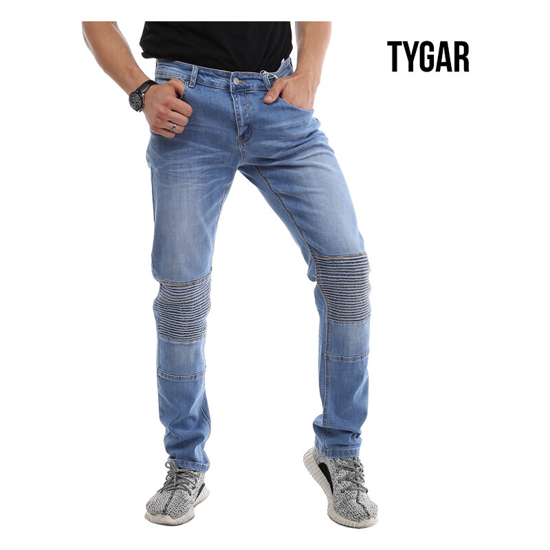 TYGAR Jeans slim avec genoux nervurés