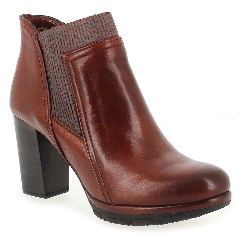 Boots MJUS 183201 Rouge pour Femme en Cuir - Promo