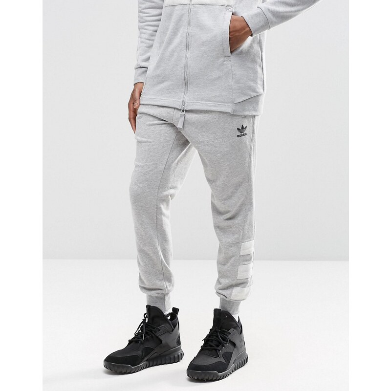 Adidas Originals - Street Modern AY9205 - Pantalon de jogging à bas resserrés - Gris