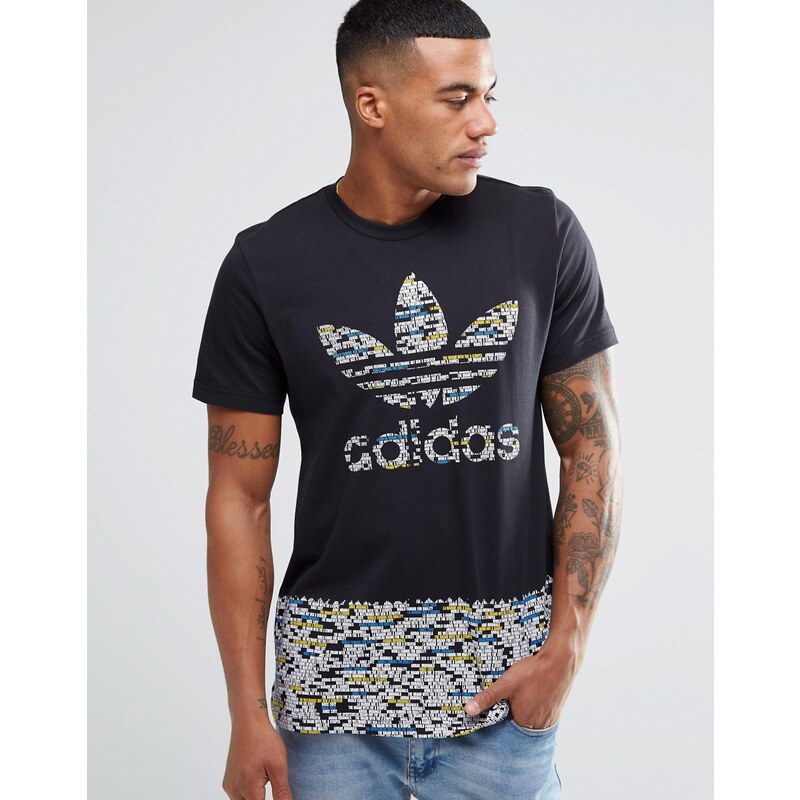 Adidas Originals - Whitenoise Fill - T-shirt AZ1072 - Noir