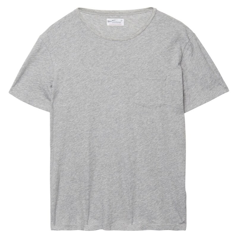 GANT Rugger T-shirt à Poche - Light Grey Melange