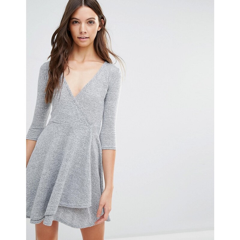 Influence - Robe portefeuille - Gris