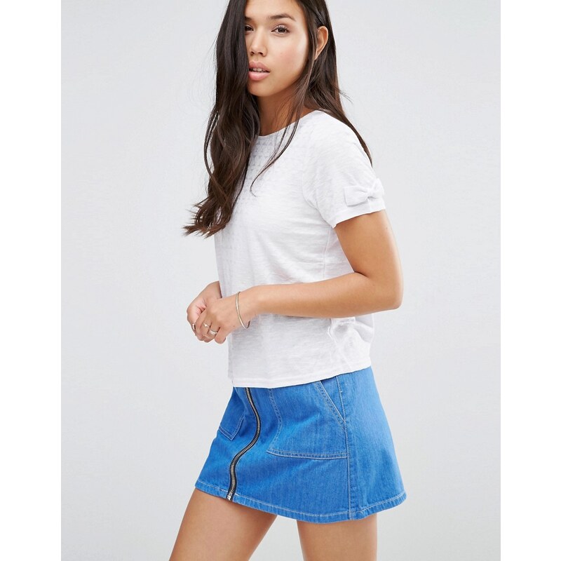 Sugarhill Boutique - Iris - T-shirt droit texturé - Blanc