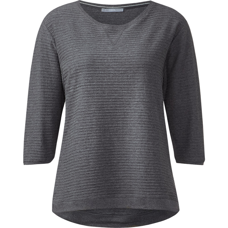 Cecil - T-shirt côtelé Milena - dark gris