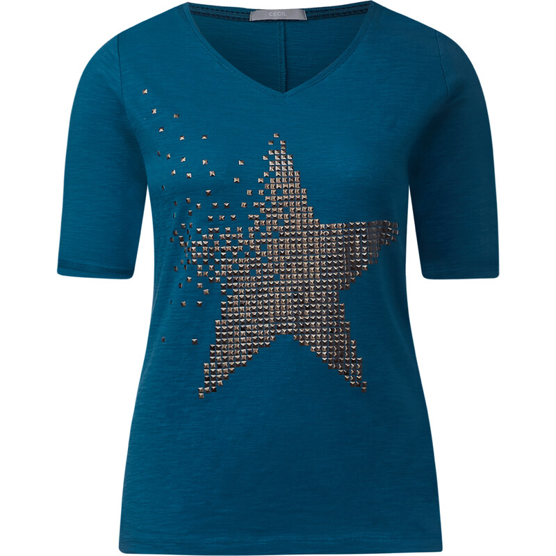 Cecil - Tee-shirt manches courtes Pixelstar - celestial bleu