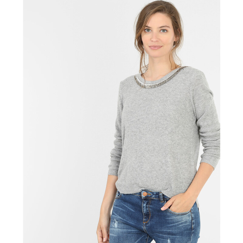 Pimkie Pull col perles rocaille