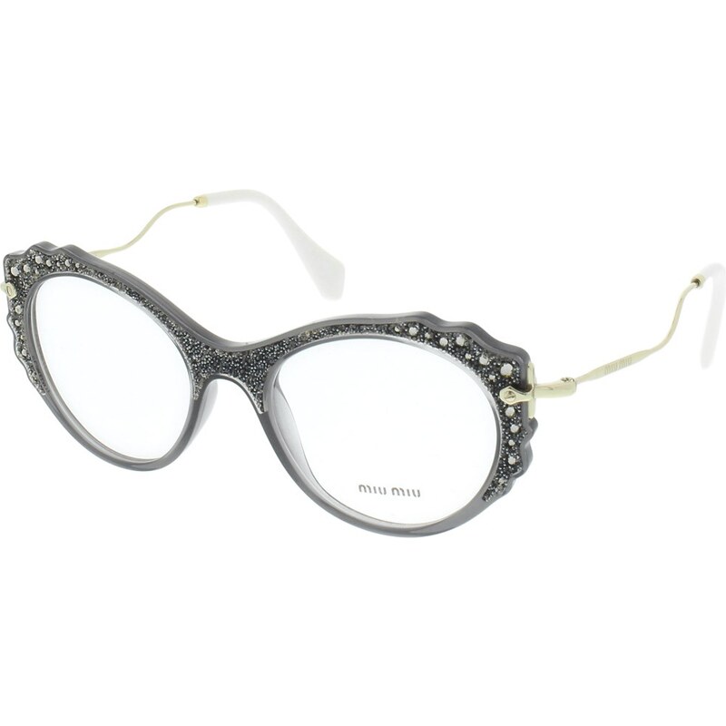 Miu Miu More Glasses, MU 0MU 01Pv 52 Usc 1O1 en gris