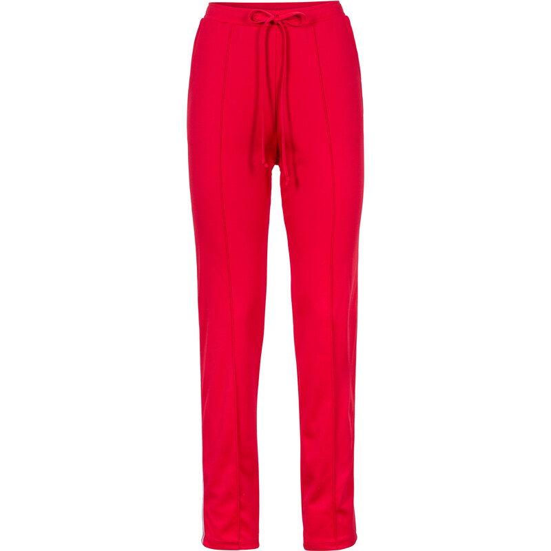 RAINBOW Pantalon sport avec taille élastique rouge femme - bonprix
