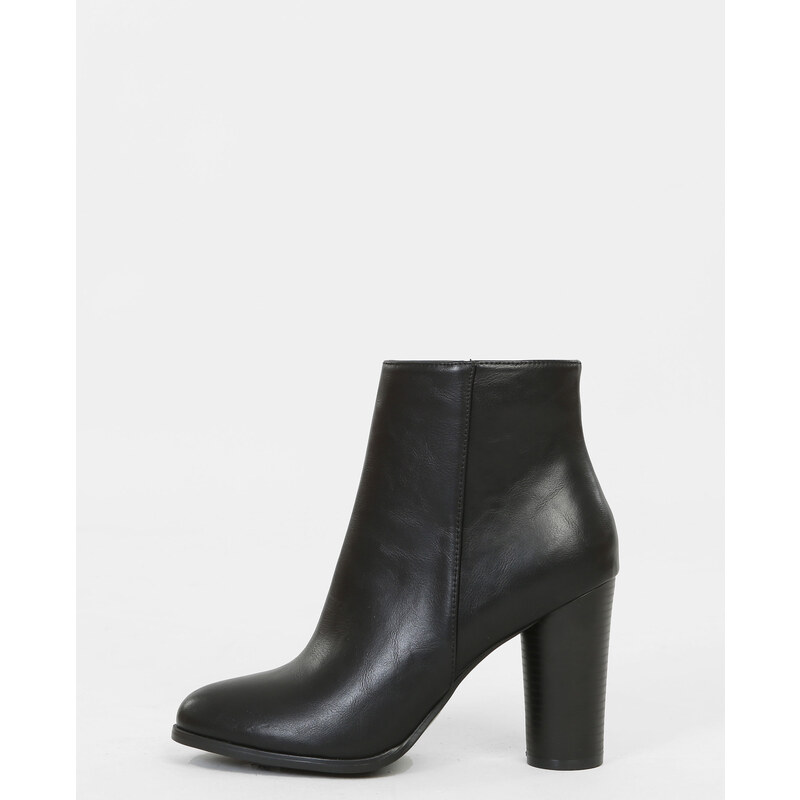 Boots talon rond -40% Femme - Couleur noir - Taille 37 -PIMKIE- SOLDES HIVER 2017