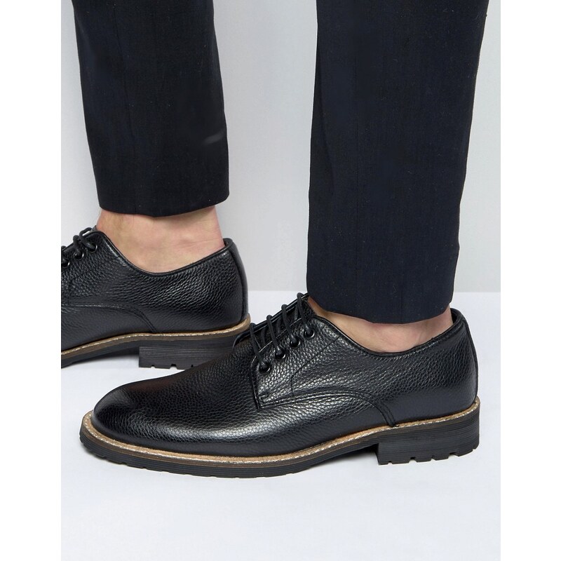 Bellfield - Chaussures Oxford en cuir - Noir - Noir