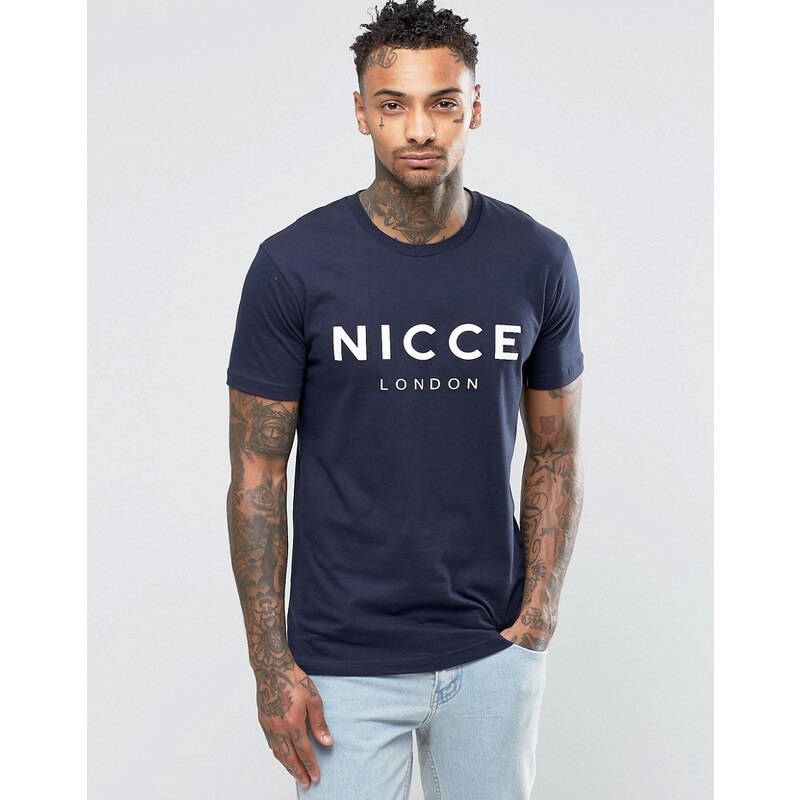 Nicce London - T-shirt avec logo - Bleu marine