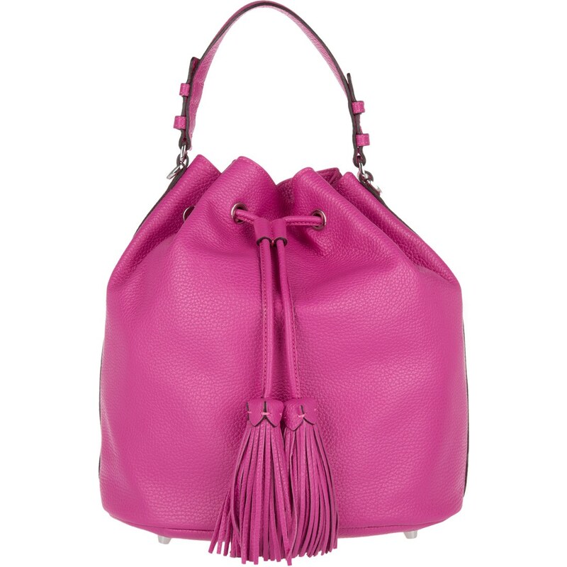 Abro Sacs à Bandoulière, Adria Bucket Bag Calf Leather Pink en rose vif