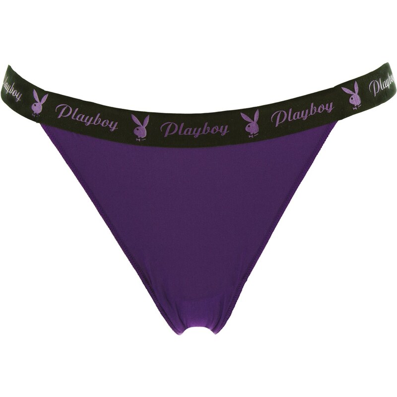 Playboy Attends-Moi - String - violet
