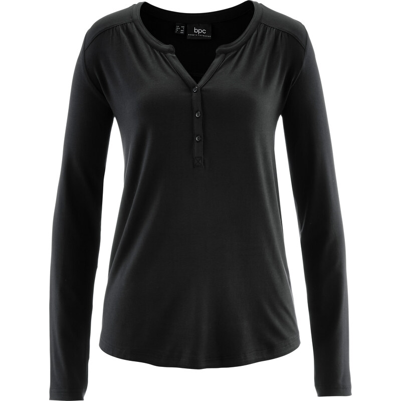 bpc bonprix collection T-shirt en jersey noir manches longues femme - bonprix