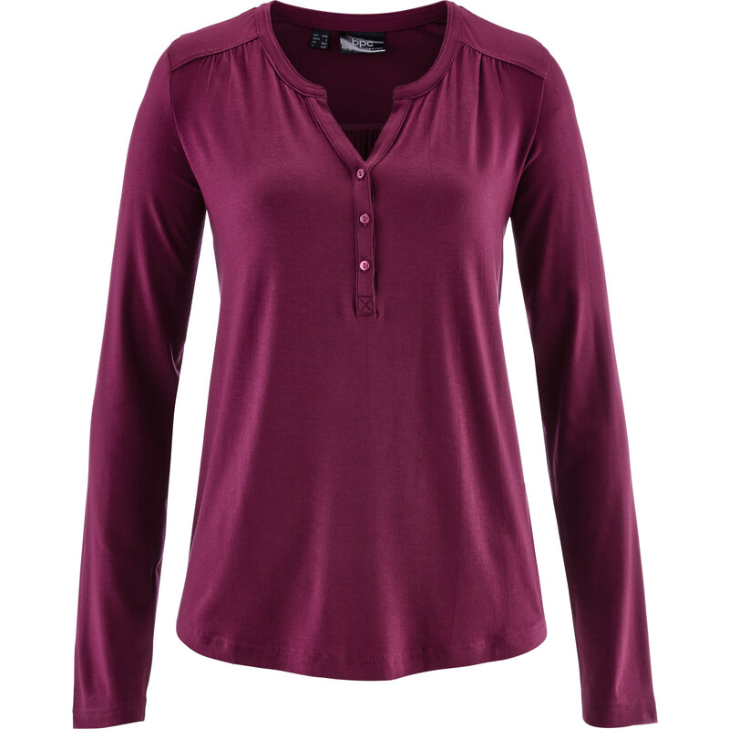 bpc bonprix collection T-shirt en jersey violet manches longues femme - bonprix