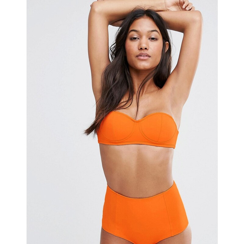 Monki - Top de bikini - Orange