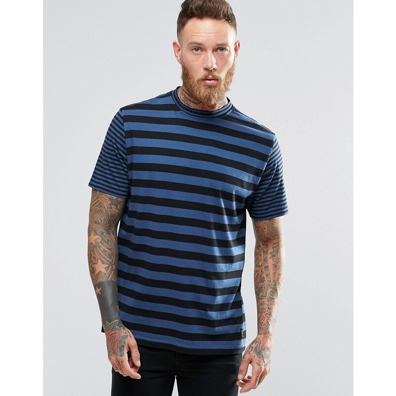 PS by Paul Smith Paul Smith - T-shirt avec bandes en contraste - Indigo - Bleu