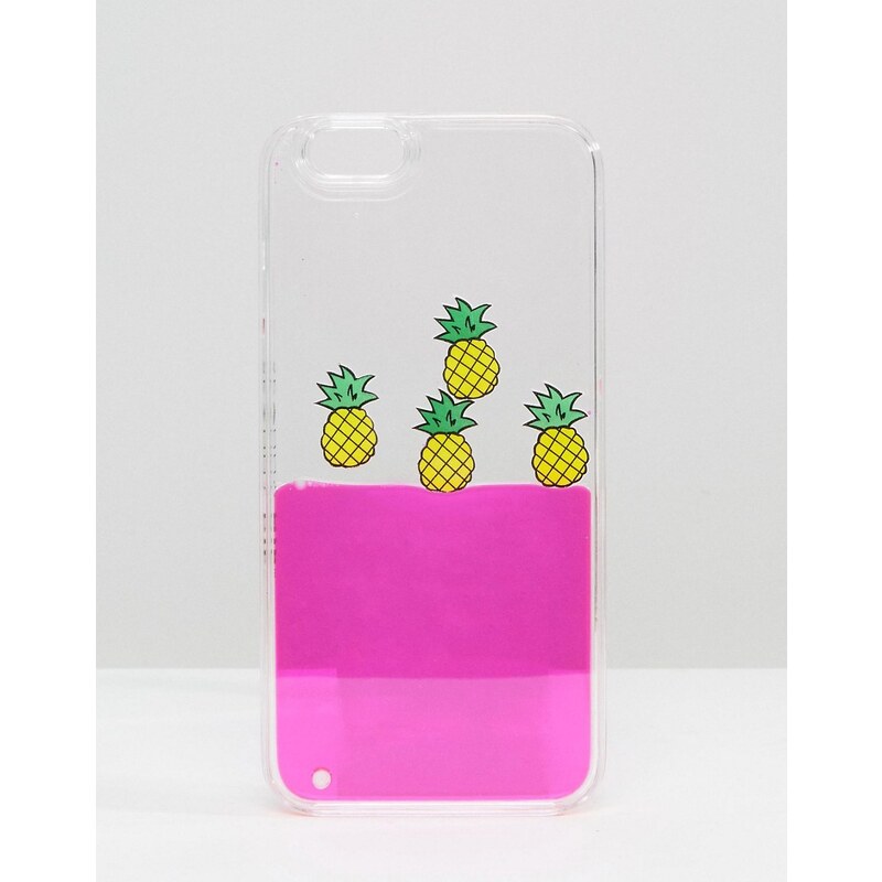 Skinnydip - Coque pour iPhone 6/6s effet liquide avec breloques ananas flottantes - Multi