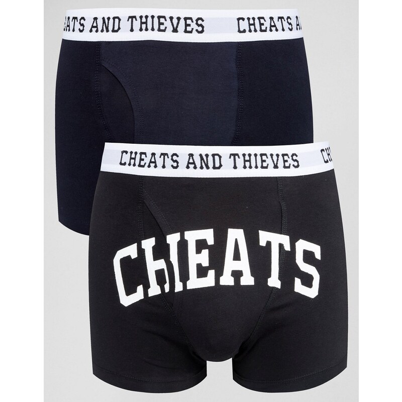 Cheats & Thieves - Lot de 2 boxers - Noir
