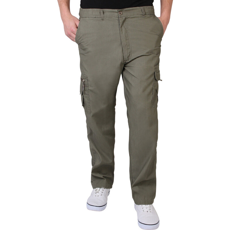 Krisp Pantalon Homme Pantalon Style Cargo Militaire Ample Confortable Combat Ca
