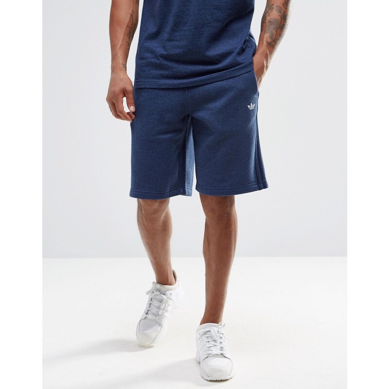 adidas Originals - AZ1105 - Short en jersey à logo trèfle - Bleu