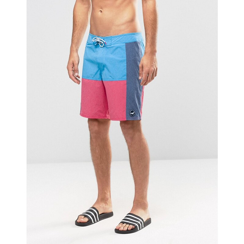 Hollister - Shorts de bain en color block - Bleu marine