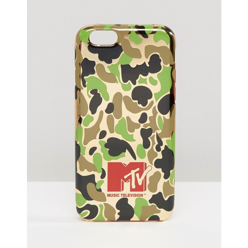 MTV - Étui pour iPhone 6 imprimé camouflage - Vert