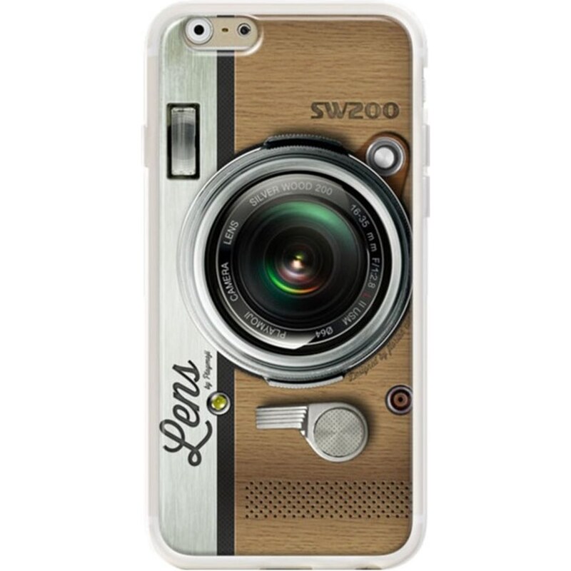 The Kase SW200 Silver Wood - Coque pour iPhone 6/6S - transparent