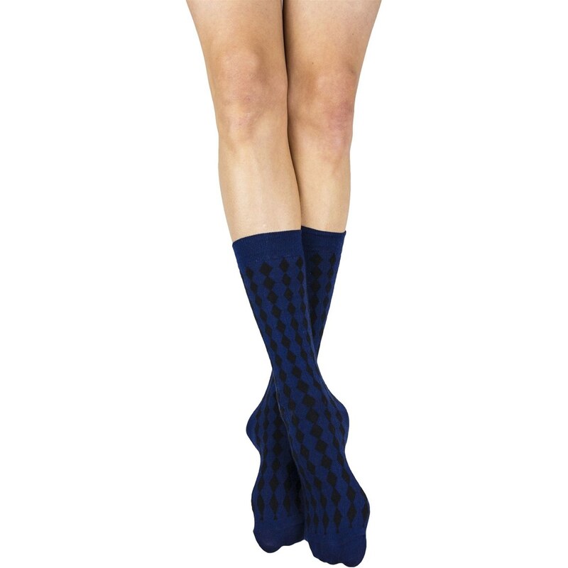 My Lovely Socks Martin - Mi-chaussettes en cachemire mélangé - bleu marine