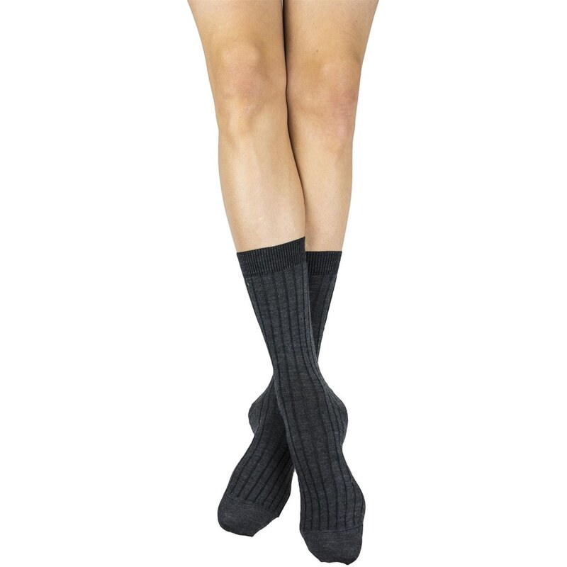 My Lovely Socks Maxim - Mi-chaussettes en laine - gris foncé