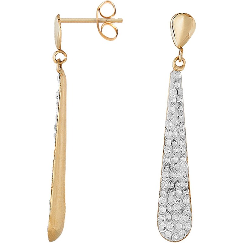 Boucles d'oreilles en or avec cristaux de Swarovski® Cleor
