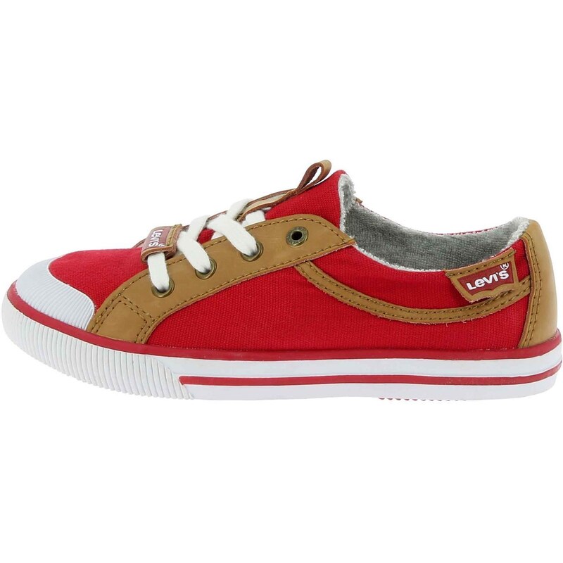 Levi's Kids Goalkin - Sneakers en cuir mélangé - rouge