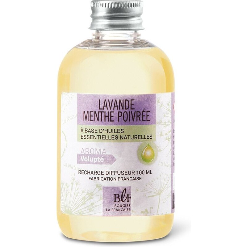 Bougies la Française Lavande menthe poivrée - Recharge de diffuseur de parfum naturel