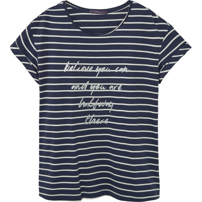 Violeta BY MANGO T-Shirt Coton À Rayures