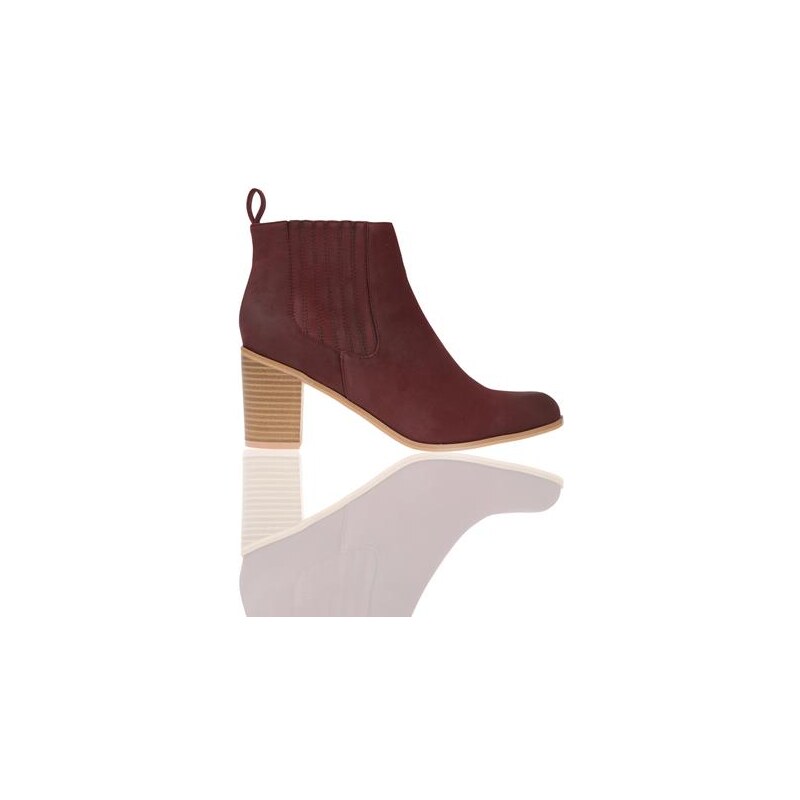 Boots chelsea surcoutures Rouge Synthetique (polyurethane) - Femme Taille 37 - Cache Cache