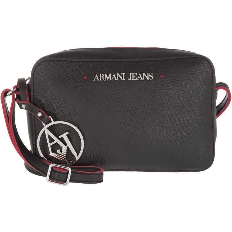 Armani Jeans Sacs à Bandoulière, Armani Jeans Crossbody Bag Nero/Tango Red en noir