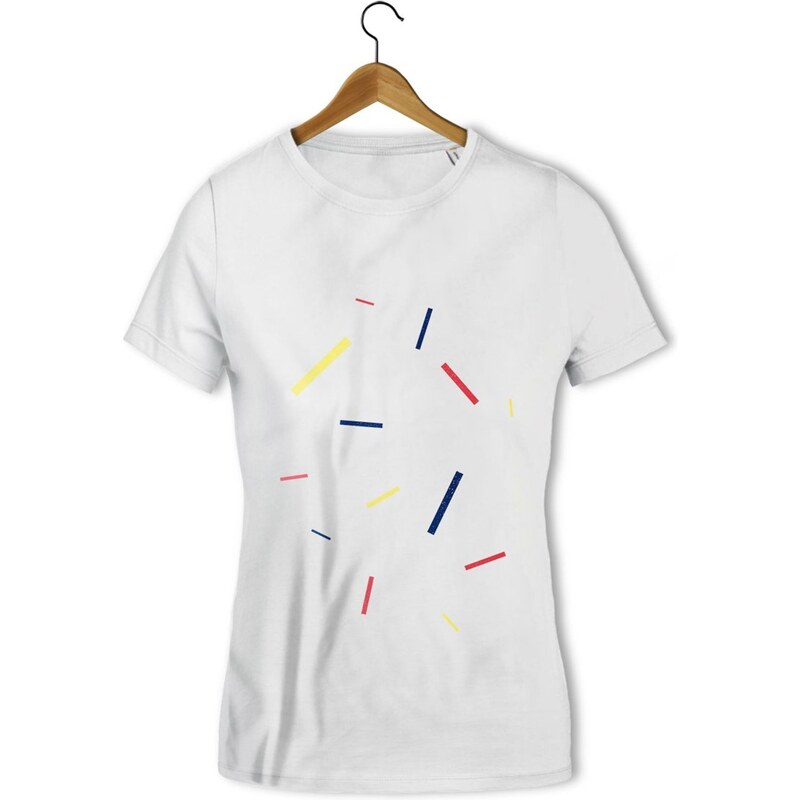 Balibart Des lignes - T-shirt - blanc