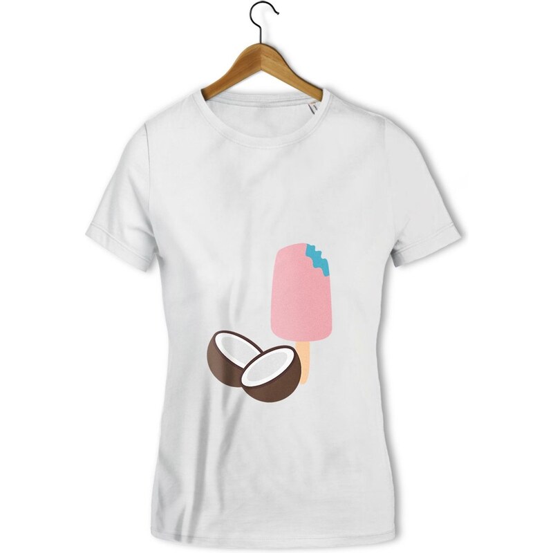 Balibart Ice cream et coco - T-shirt - blanc