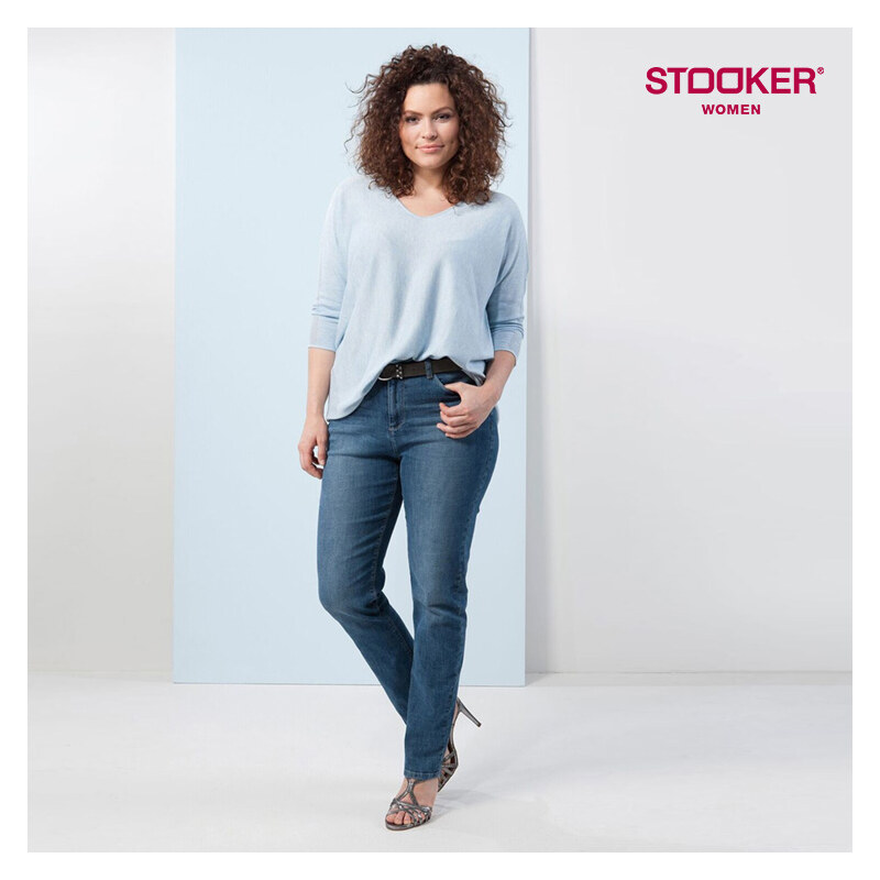 Stooker_Women Jeans Comfort Slim en stretch Vienna Bleu
