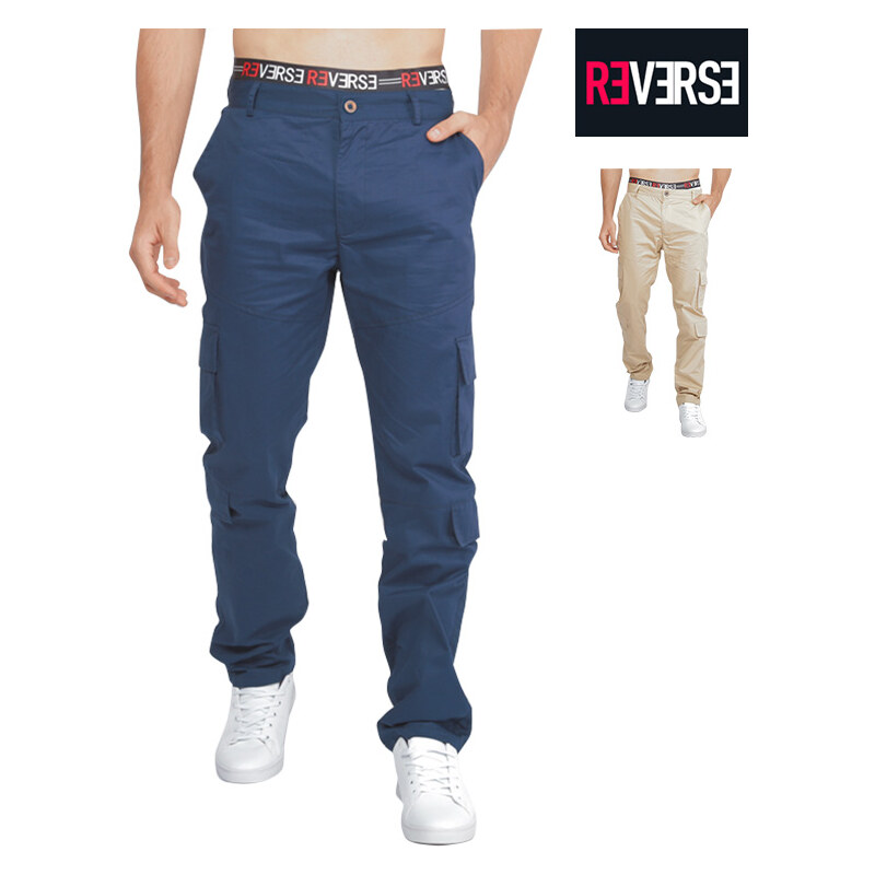Re-Verse Pantalon chino avec poches cargo