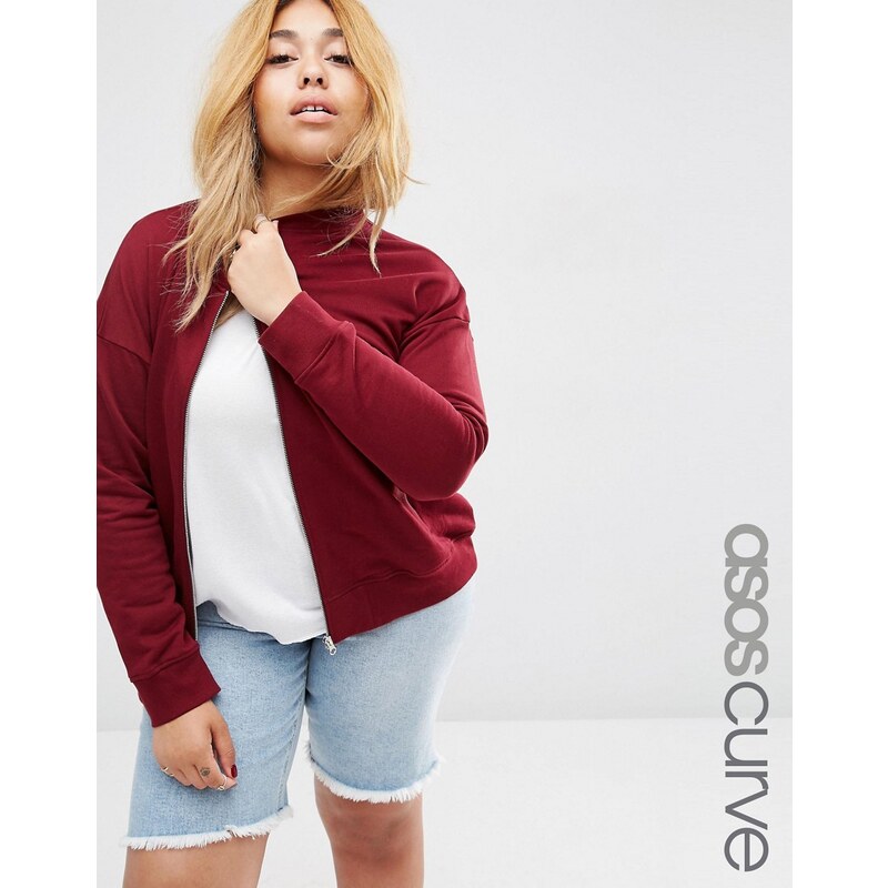 ASOS CURVE - Bomber incontournable - Rouge