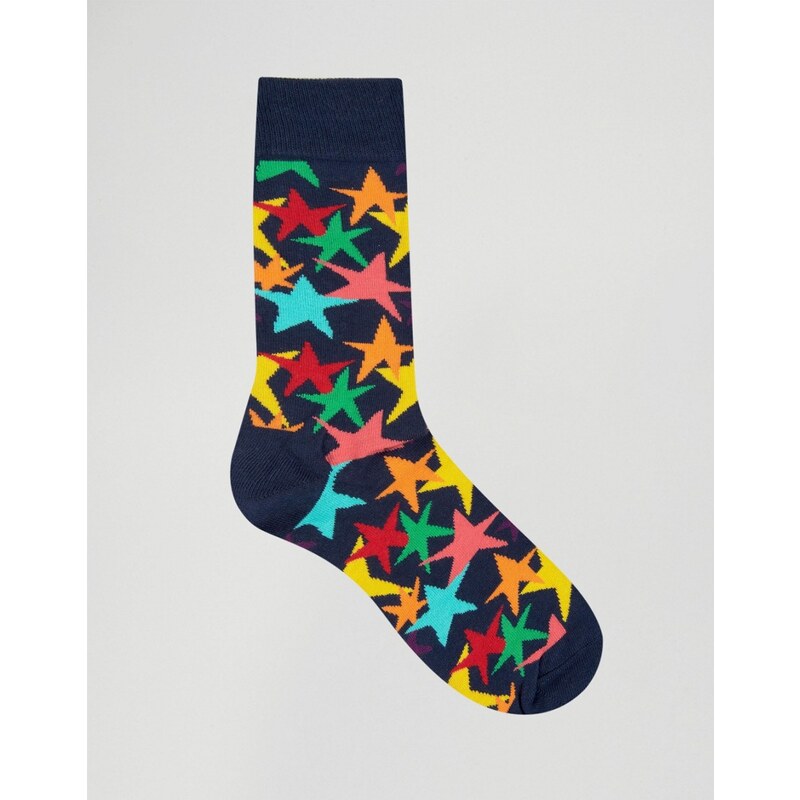 Happy Socks - Chaussettes motif étoiles - Bleu