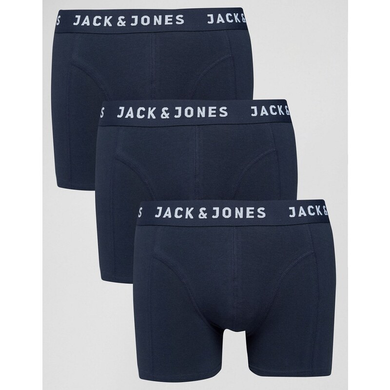 Jack & Jones - Lot de 3 boxers - Bleu marine