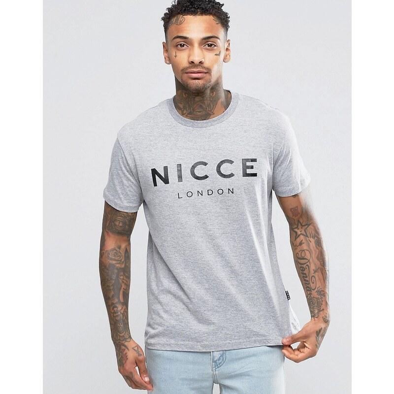 Nicce London - T-shirt avec logo - Gris