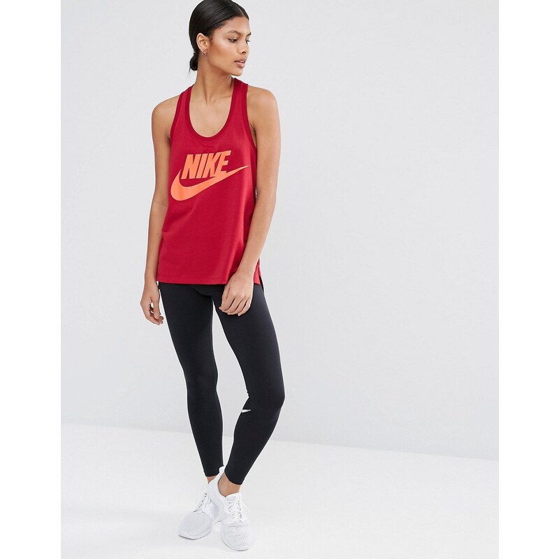 Nike - Leggings à logo virgule imprimé - Noir