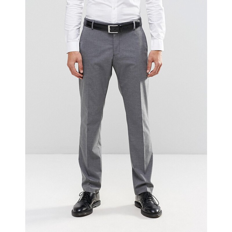 Selected Homme - Pantalon de costume stretch coupe slim - Gris