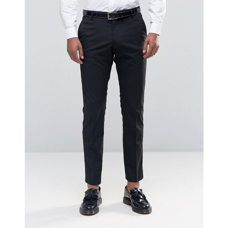 Selected Homme - Pantalon de costume slim stretch - Noir
